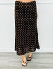 Brown/Ivory Polka Dot Midi Skirt (Reg.)