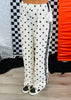 Cream Polka Dot Track Pants (Reg & Plus)