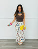 Multi Sea Print Wide Leg Pants (Reg.)
