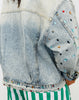 Light Denim Multi Rhinestones & Studs Jacket (Reg.)