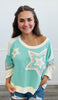 POL Multi Star Patch Contrast Top Remix (Reg.)-4 Colors
