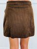 Corduroy Mini Skirt (Reg & Plus) -2 Colors