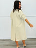 Taupe/Black Polka Dot Denim Trench Coat (Reg.)