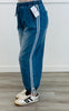 Side Stripe Bow Tie Hem Pants (Reg & Plus)