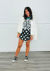 Black Polka Dot Wrap Skort (Reg.)