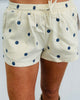 Cream/Navy Polka Dot Twill Shorts (Reg.)