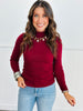 Mock Neck Sweater Knit Top (Reg. and Plus) - 5 Colors