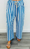 Colorful Striped Wide Leg Pants (Reg.)-3 Colors