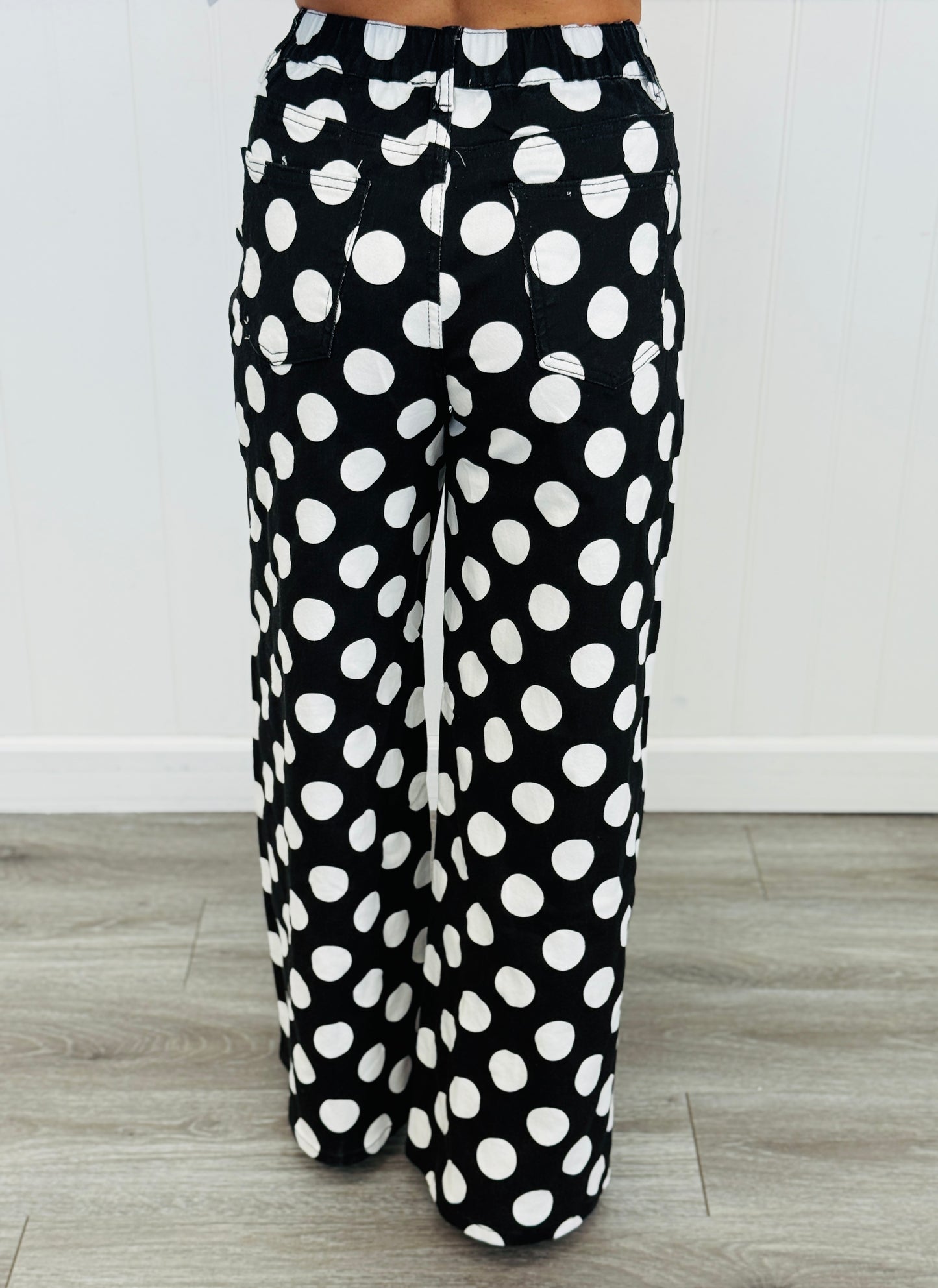 Black/Ivory Polka Dot Pants (Reg & Plus)
