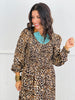 Leopard Long Sleeve Maxi Dress (Reg. and Plus)