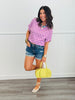 Polka Dot Curly Rib Knit Top (Reg.) - 6 Colors