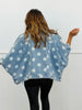 Denim Polka Dot Cape Jacket (Reg.)