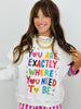 Exactly Where You Need To Be Reversible Sweatshirt (Reg.)-2 Colors