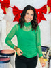 Green Keigan Mesh Top (Reg. and Plus)