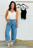 Light Blue Denim Barrel Pants (Reg & Plus)