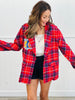 POL Red Multi Hello Patch Blazer (Reg.)