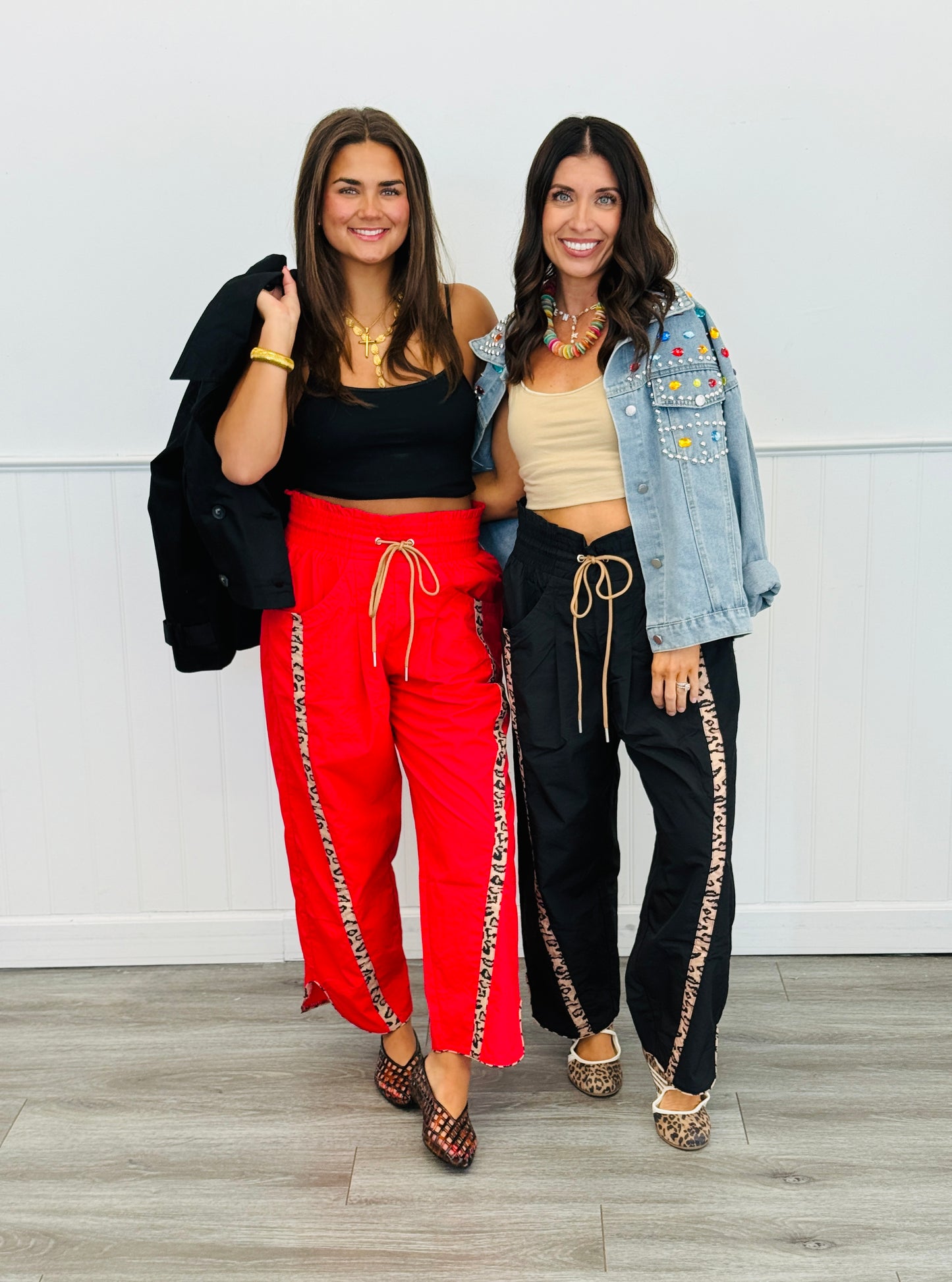 Cheetah Side Stripe Windbreaker Pants (Reg.) - 2 Colors