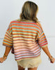 Mocha Mix Striped Button Up Cardigan (Reg.)