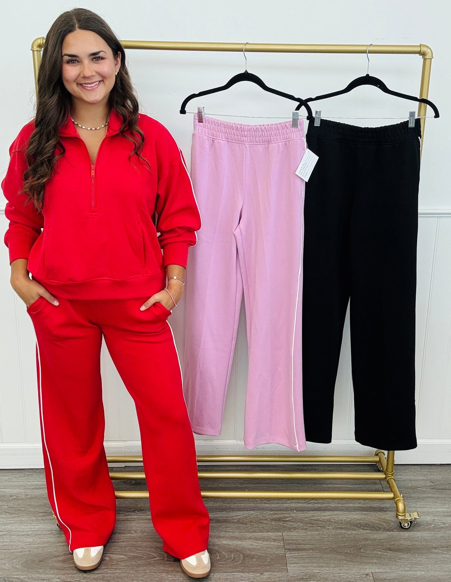 Modal Side Piping Active Pant (Reg. and Plus)-3 Colors