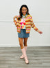 Multi Stripe Space Dye Sweater Cardigan (Reg & Plus)
