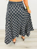 Plaid Midi Handkerchief Skirt (Reg.)-2 Colors