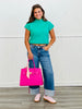 Risen Cuffed Up Wide Leg Jeans (Reg & Plus)