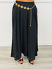 Pleated Front Rhinestone Wide Leg Pants (Reg.) - 2 Colors