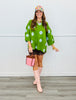 Polka Dot Patterned Sweater Top (Reg.) - 2 Colors