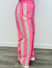 Pink Side Stripe Track Pants (Reg.)