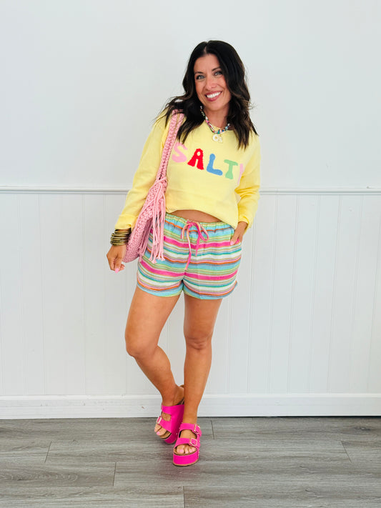 Yellow Salty Graphic Sweatshirt (Reg.)