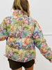 Floral Jacquard Puffer Jacket (Reg & Plus)