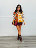Multi Autumn Harvest Pumpkin Hoodie Cardigan (Reg.)