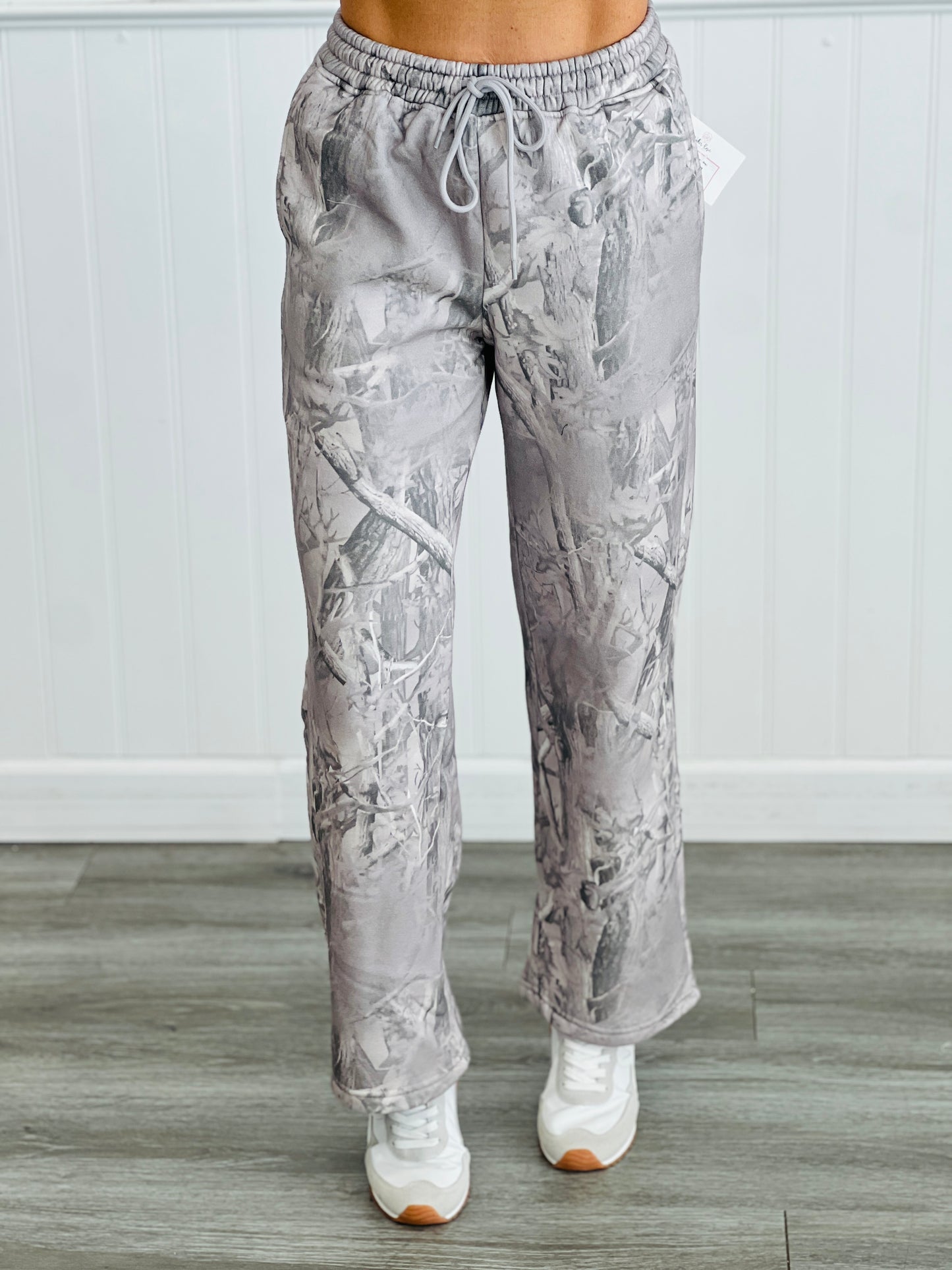 Grey Camo Mid Rise Sweatpants (Reg.)