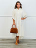 Oatmeal Oasis Open Back Midi Dress (Reg.)