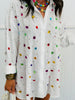 White Multi Embellished Button Up Blouse (One Size)
