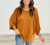 Andree 3/4 Sleeve Hacci Top (Reg. & Plus)- 9 Colors