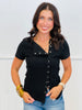 On The Side Button Down Top (Reg & Plus)-3 Colors