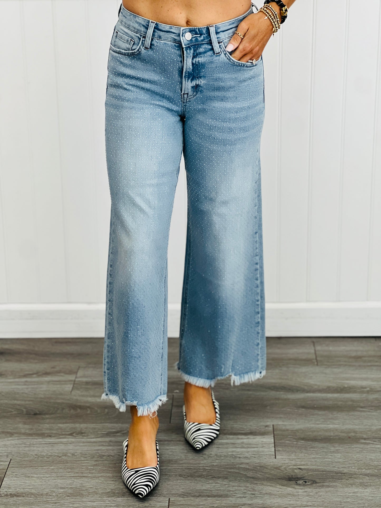 Telekinesis Blue Denim Rhinestone Jeans (Reg.)