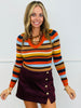 Canyon Breeze V-Neck Striped Sweater Top (Reg.)