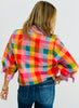 Colorful Contrast Stripe Blouse (Reg.)