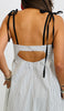 Ivory Stripe Floating Maxi Dress (Reg)