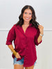 Maroon Kathryn Classic Button Down Up (Reg. & Plus)