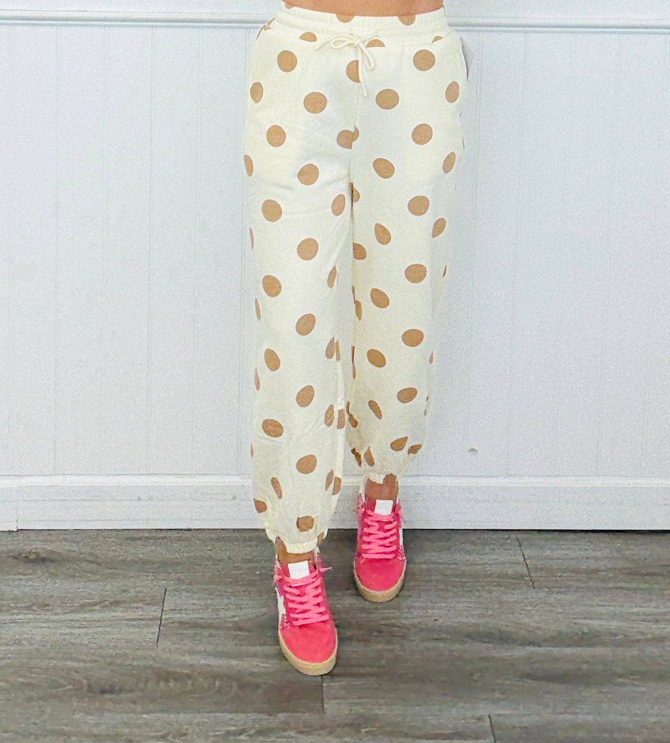 Polka Dot Jogger Sweat Pants (Reg.)-2 Colors
