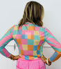Checkered Mesh LS Top (Reg & Plus)
