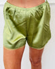 Lace Trim Satin Shorts (Reg.)-2 Colors
