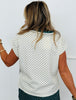 Polka Dot Half Zip Cap Sleeve Top (Reg.) - 4 Colors