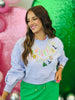 Queen Of Sparkles Licensed Lavender 'Wicked' Charm Necklace Sweatshirt (Reg. and Plus)