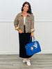 Khaki/Sepia Leopard Print Jacket (Reg & Plus)
