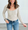 Everyday Basic Ribbed Henley Top (Reg.) - 6 Colors