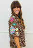 Donna Leopard Embroidered Top (Reg. and Plus)